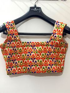 Embroidered Mirror Work Blouse