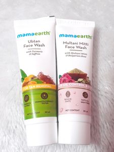 Mamaearth Multani face Wash And Vitamin C Cream
