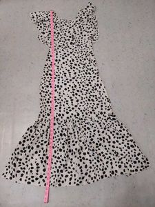 Dalmatian Print Ruffle Dress