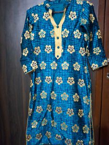 Floral Print Kurta with Salwar