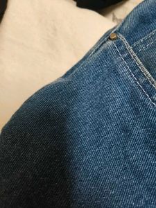 Blue Denim Cargo Pants