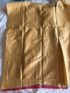 Golden Dress Material with Border
