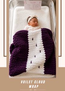 Voilet Cloud Wrap - Infant blanket. (Purely new)