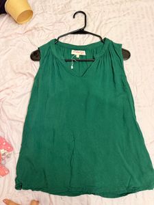 Emerald Green Sleeveless Top