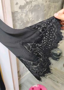 Elegant Black Lace Sleeve dress