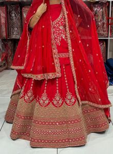 Elegant Red Bridal Lehenga Choli