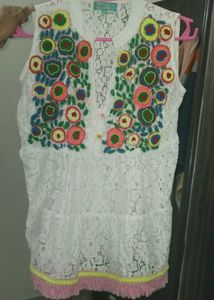 Embroidered Lace Top