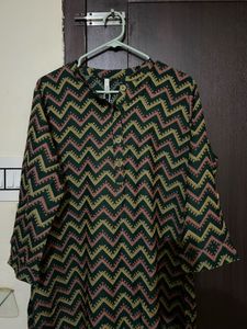 Stylish Geometric Print Kurta