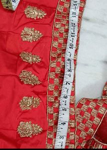 Stunning Red Embroidered Lehenga Choli Set