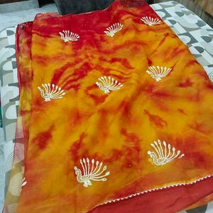 Vibrant Peacock Saree
