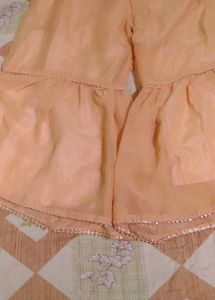 Nude Sharara Set with Dupatta