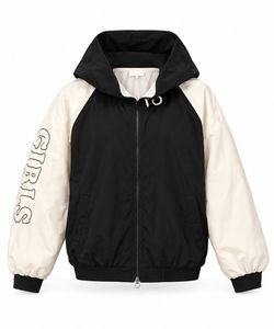 Stylish Hooded Bomber Jacket