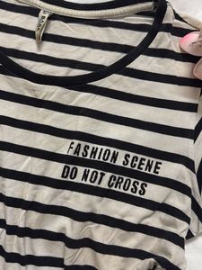 Striped Graphic Tee