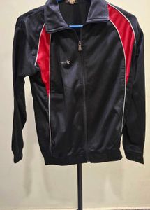 Men's Black & Red Track Jacket