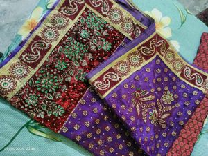 Embellished Velvet Saree