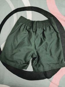 Dark Green Casual Pants