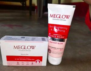 MEGLOW Skin Brightening Face Wash &amp; Soap