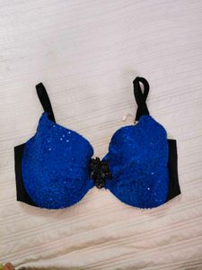 Sparkling Blue Bikini Top