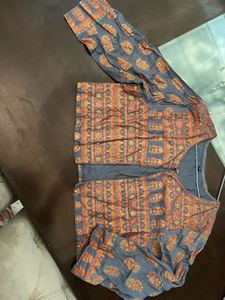 Beautiful Grey Anarkali Kurta with jacket