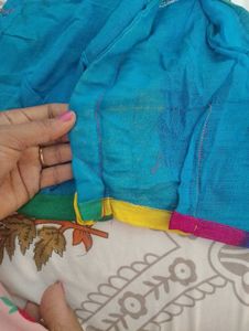 Vibrant Rainbow chiffon Saree