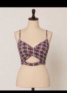 Stylish Cut-Out Crop Top
