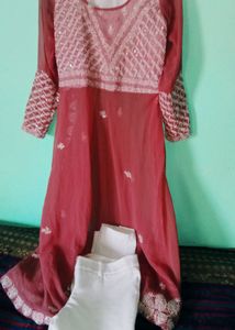 Beautiful Embellished Kurti with Pants