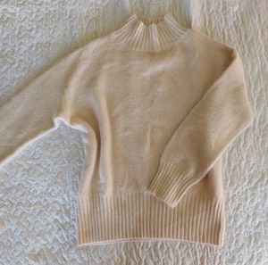 Cozy Blush Nude Turtleneck