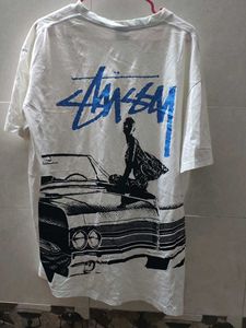 Stussy White Graphic T-Shirt