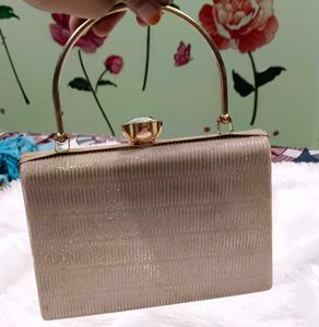 Sparkly Gold Clutch Bag
