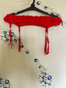 Red Lace Garter Belt