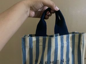 Marhen.J Striped Canvas Tote Bag
