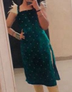Elegant Emerald Green Kurta