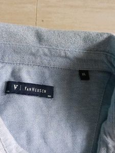 van heusen Men's Light sky blue Polo Shirt