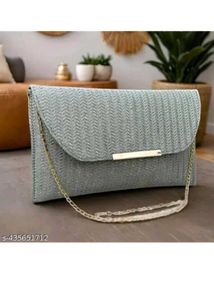 Sparkly Teal Clutch Bag+ golden bengals