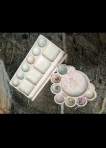 Vintage Jadeite Carving Palettes