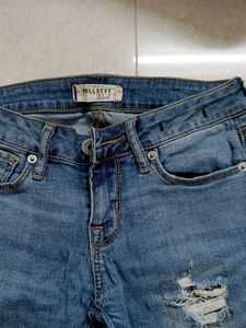 Denim Distressed Shorts