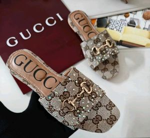 Gucci horsebit edition  Mule Flats with Crystals