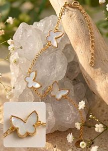 Elegant White Butterfly Bracelet