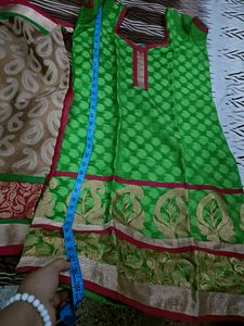 Multicolour Kurta With Heavy Dupatta In L Size