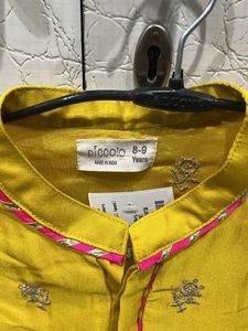 Festive Kurta In Yellow Color