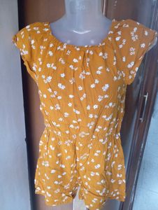 Floral Print Romper