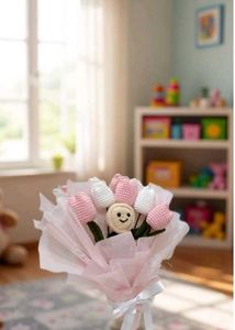 Crocheted Tulip Bouquet