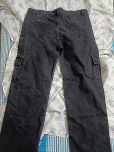 Stylish Black Cargo Jeans
