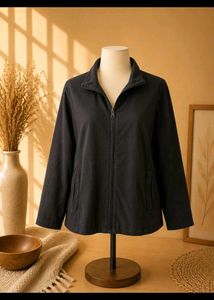 Classic Black Zip-Up Jacket