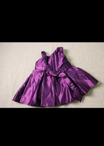 Beautiful Purple party wear frock (0-6 ) month