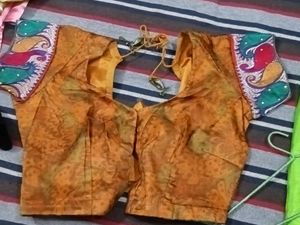 Net Saari With Stitched Blouse