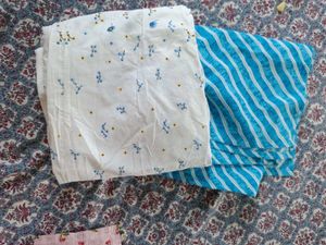 Blue Jaipuri print kurta with white pant