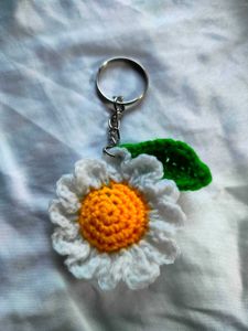Crochet Flower Keychains - Set of 2