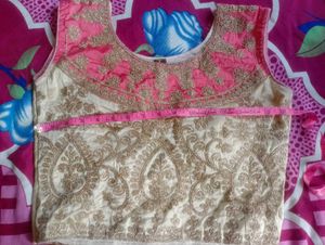 Beautiful Pink &amp; Gold Lehenga Choli
