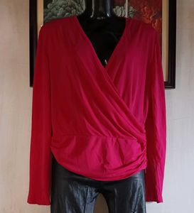Fuchsia Wrap Top
